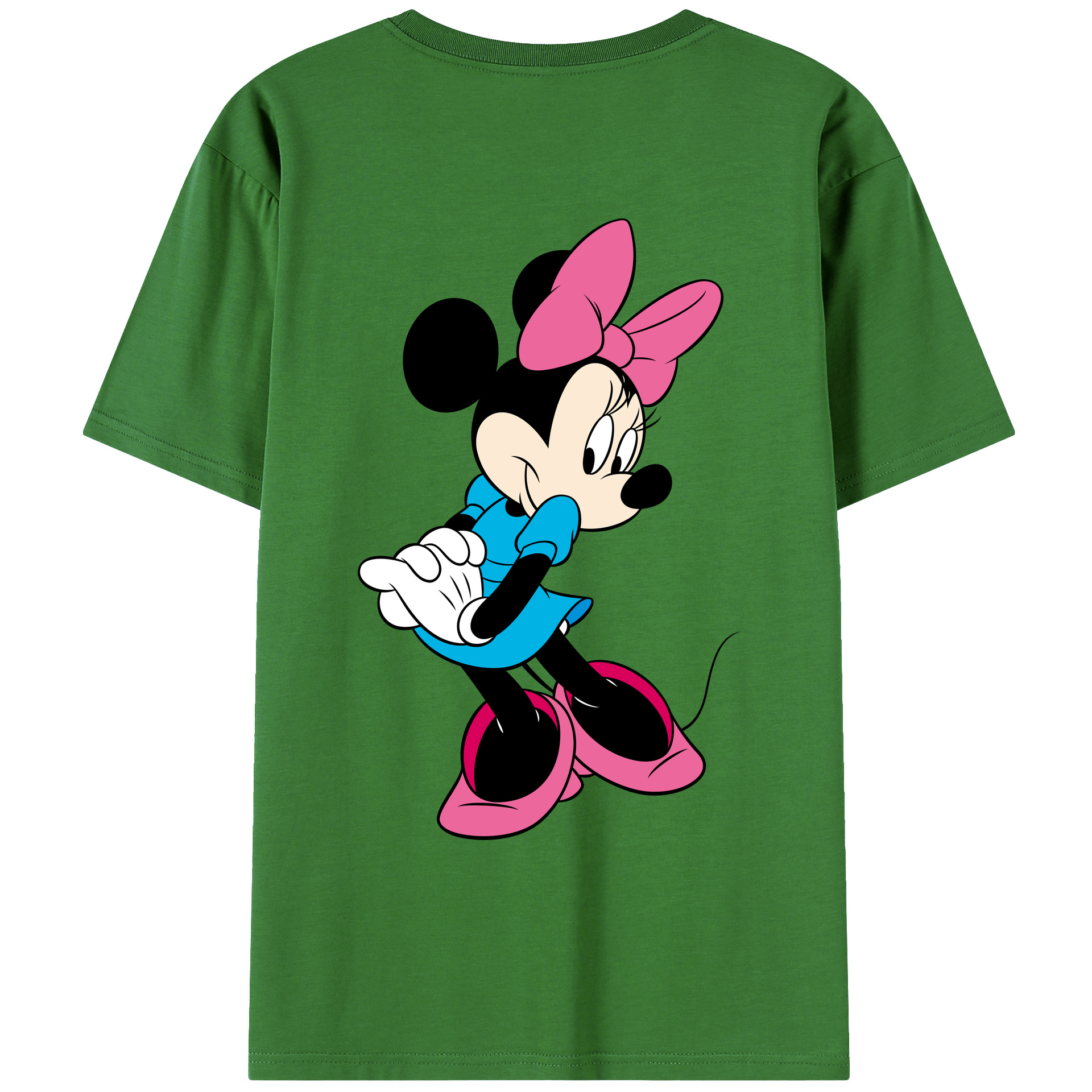 （画像用） ミッキーマウス Mickey Mouse レディース半袖Tシャツ(バックプリント)